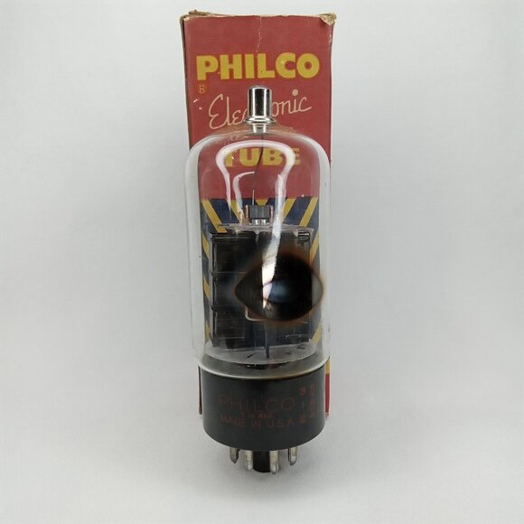 Mid Century Electronic Tube With Box Philco Model 6DQ6A NOS NIB 1950s - Picture 2 of 12